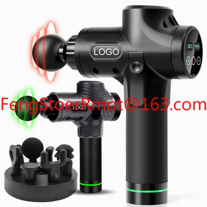110v 2023 New Meridian Membrane Grab Schneider Household Fascia Gun Deep LCD Six Heads Punching Massage Rib
