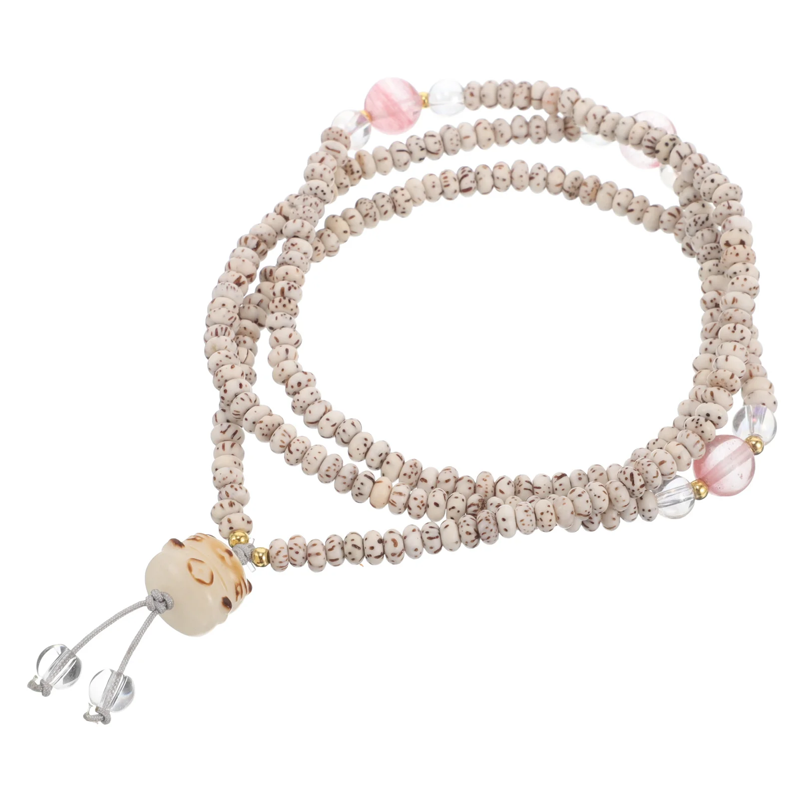 

Lucky Cat Bead Bracelet Handmade Wooden Ethnic Jewelry Natural Japanese Style For Men Women Muslim Prayer Tasbih Worry