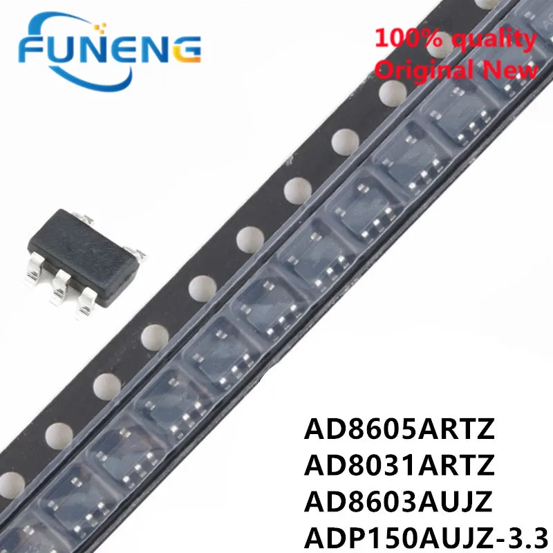 20PCS 100% New AD8605ARTZ AD8605 B3A SOT-23-5 AD8031ARTZ AD8031 H04 AD8603AUJZ A0X ADP150 ADP150AUJZ-3.3-R7 Chipset