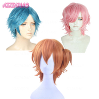 Yui Tamura Kyousuke Yaguchi Ayato Yuri Cosplay Wig Short Heat Resistant Synthetic Hair Halloween Role Play+Wig Cap