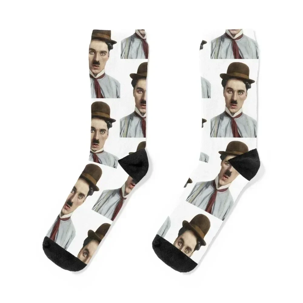 The Great Charles Chaplin Socks anti slip football Novelties Children's heated Socks Men's Women's