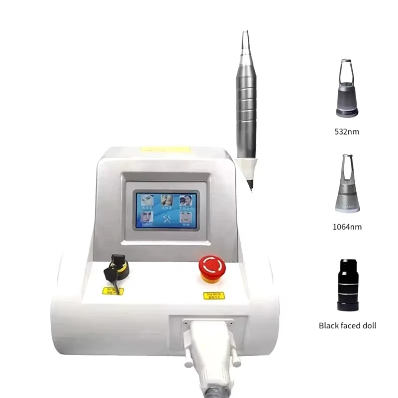 Pico picoseconde Portable q-commuté Nd Yag Laser 1064nm 532nm 1320nm carbone Laser Peeling tatouage élimination des taches CE équipement nouveau