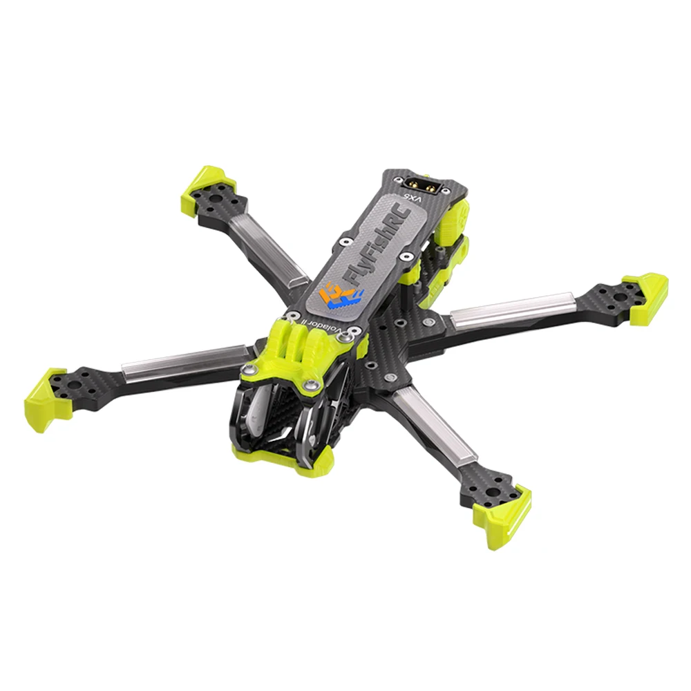 

FlyfishRC Volador II VX5 V2 Колесная база 225 мм 5-дюймовый комплект рамы из углеродного волокна T700 с поддержкой воздушного блока DJI O4 для гоночного дрона RC FPV