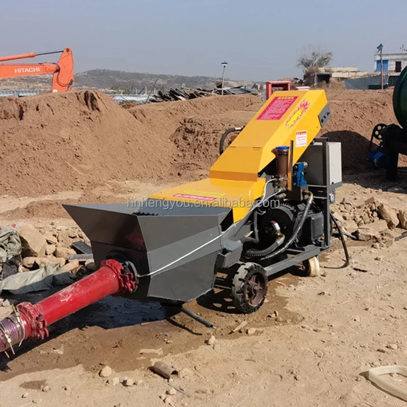 YG Customized Best Sale Low Price Mini Concrete Pumps With Remote Control And Automatic Lifting Diesel Concrete Pump