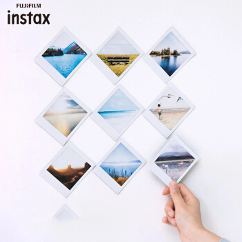 فوجي فيلم Instax مربع فيلم أبيض/قوس قزح/B & W حافة ورق طباعة الصور ل فوجي Instax SQ6 SQ10 SQ20 الهجين كاميرا فورية مشاركة SP-3