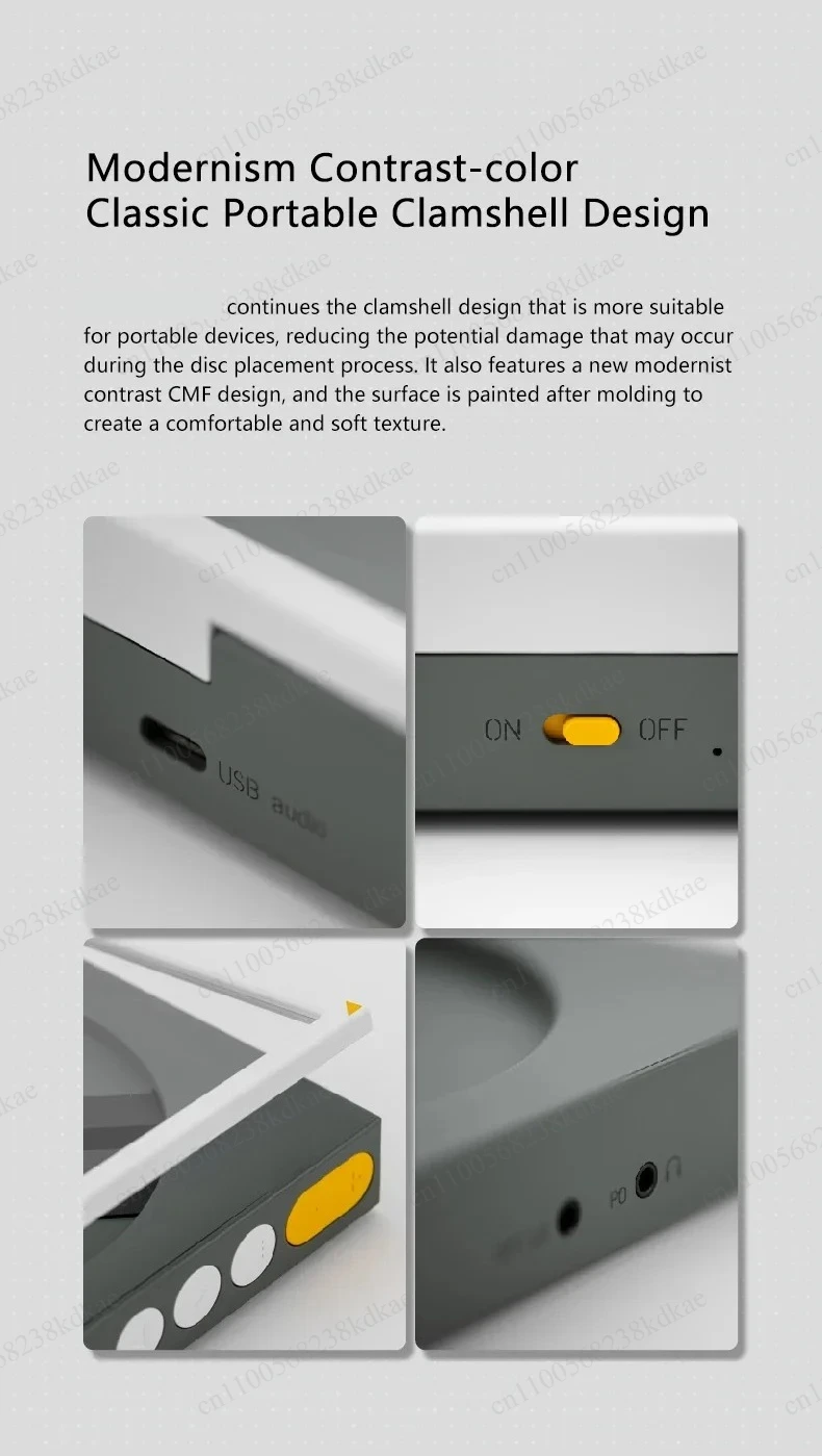 Desktop Portable Music CD Player Support USB Sound Card Optical Digital Audio Output Function