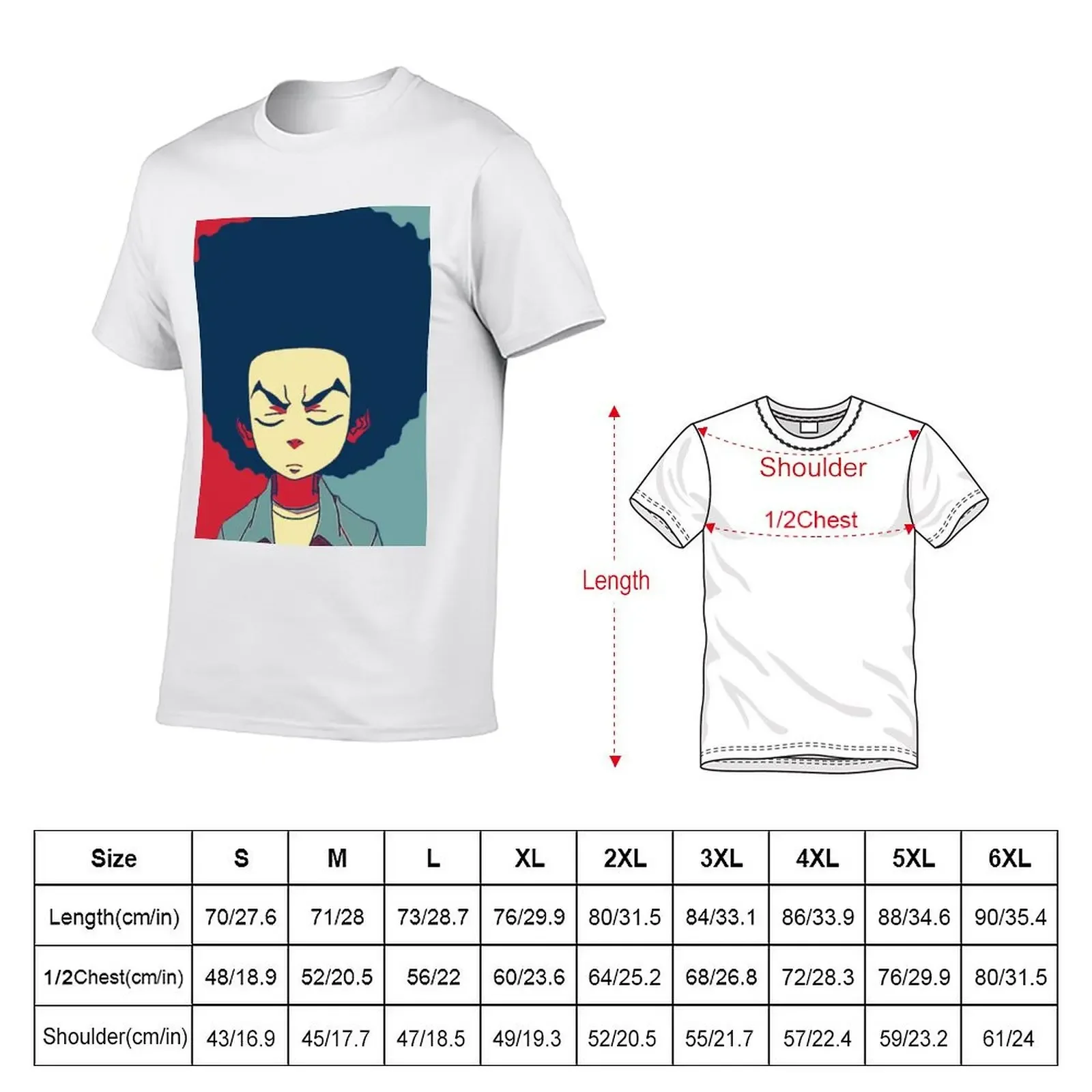 huey from boondocks T-Shirt aesthetic clothes graphic tee shirt shirts graphic customizeds fruit of the loom mens t shirts