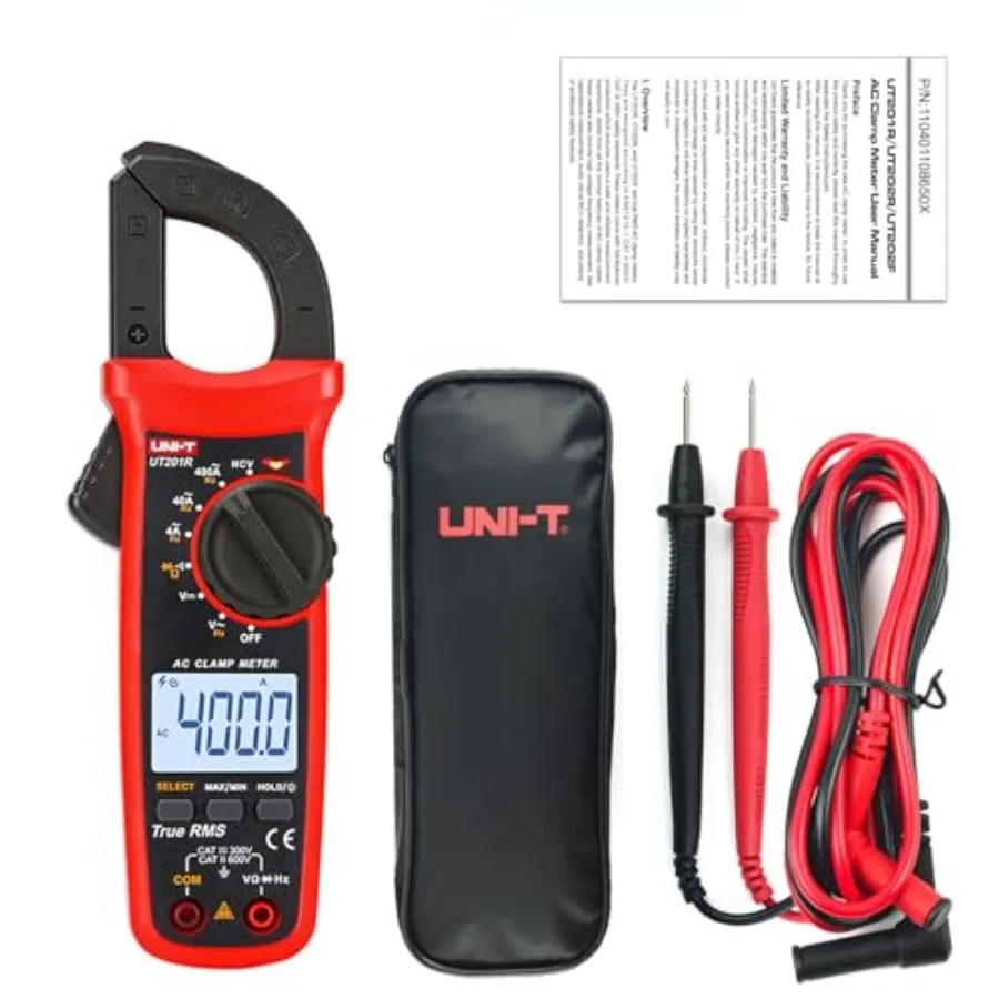 

Digital Clamp Meter 4000 Counts Multimeter Auto Range True RMS Clamp Meter DC Current Meter