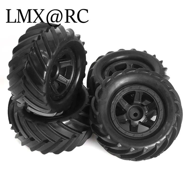 Pneus Bumosquito Monster Truck de 90mm et 12mm Hex pour TRAXXAS E-Revo MJX 16207 16208 SCY 16101 HBX 1/16 RC Car Upgrade Parts, 4 Pièces