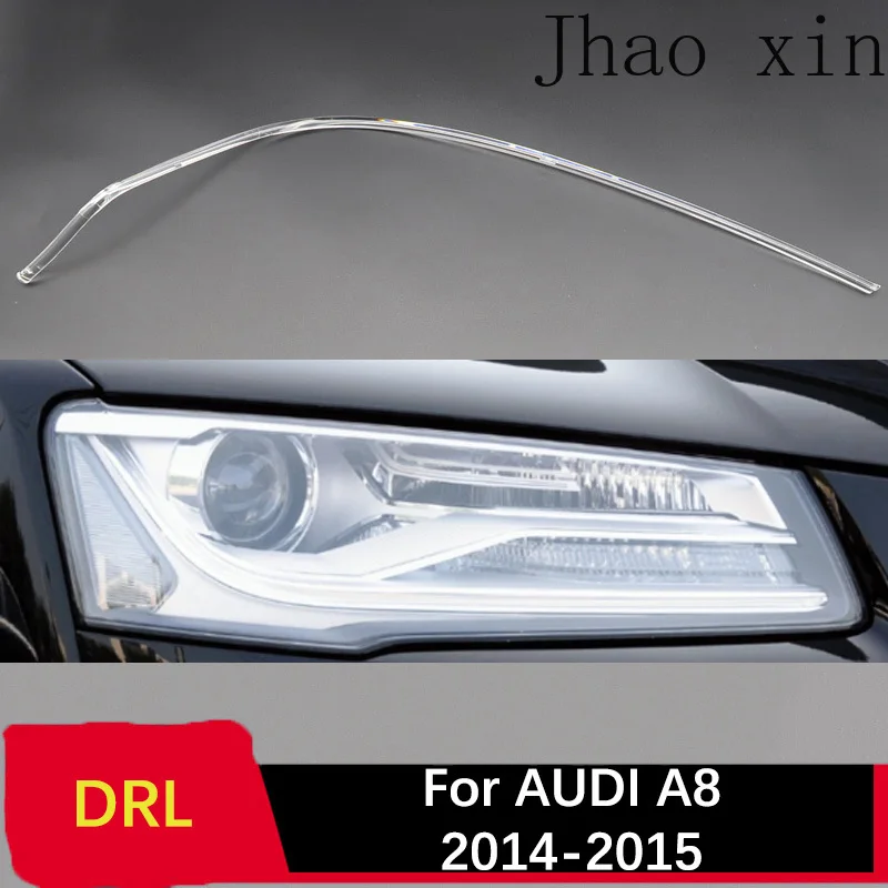 Angel Eye Frontscheinwerfer-Lichtleiter für Audi A8 Weißlicht 2014-2015 Vorschaltgerät-Röhre Auto-Scheinwerfer DRL Lichtleiterstreifen