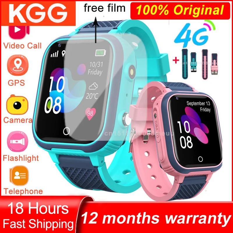 4G Smart Watch Kids LT21 Camera GPS WIFI Waterproof Child Students Smartwatch Video Call Monitor Tracker Location Phone Watch