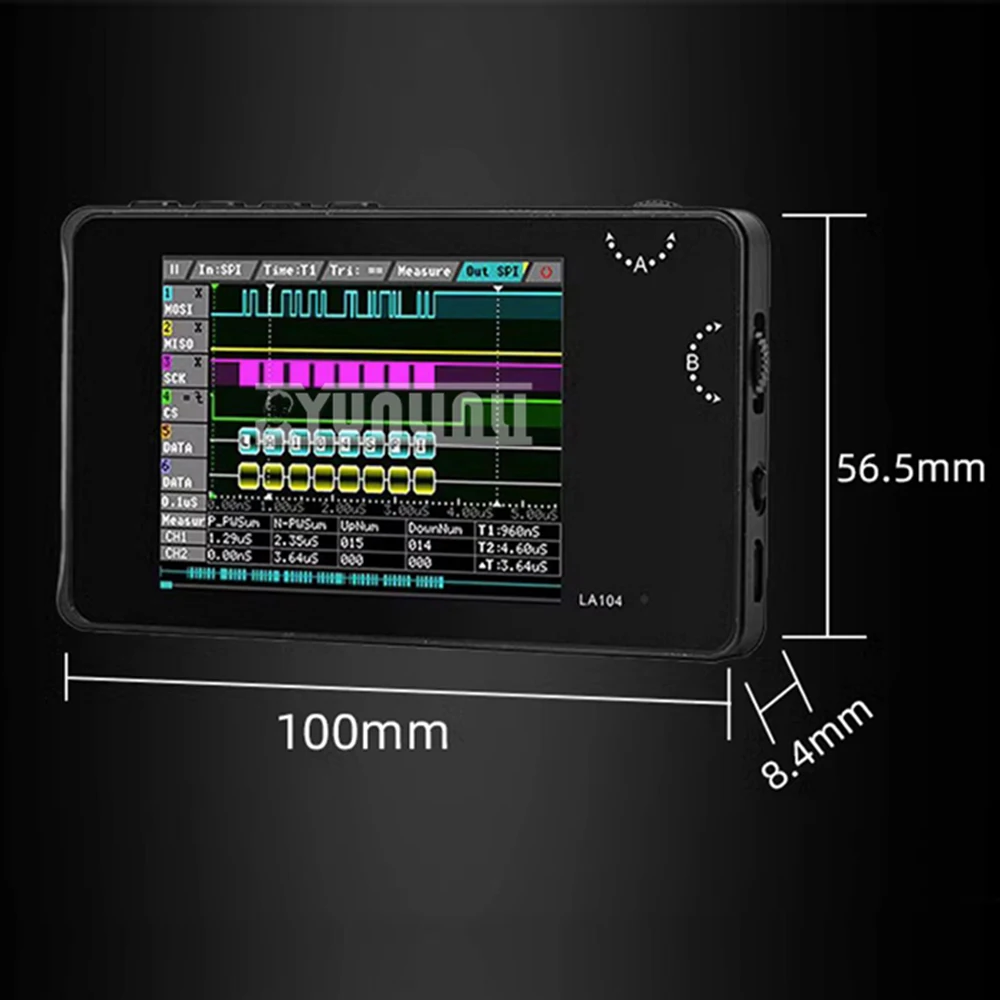 LA104 logic analyzer kit four channel CAN bus protocol analysis 100MHz sampling debugging