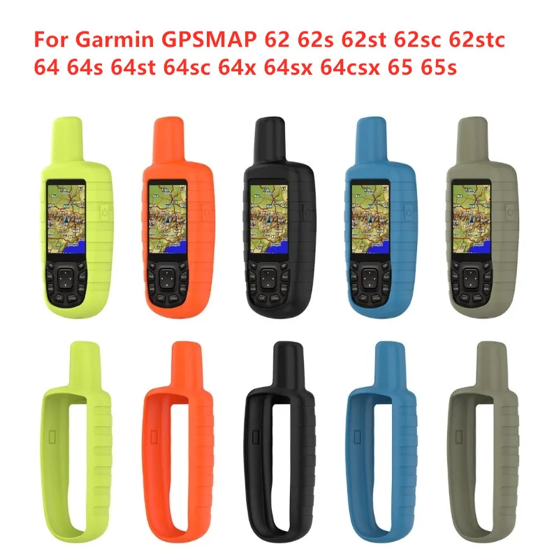 Funda de silicona suave funda protectora de pantalla para Garmin GPSMAP 62 62s 62st 63 63sc 63st 64s 64sc 64st 64sx 64x 64csx 65 65s