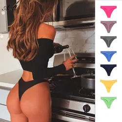 Women Panties Sexy Low Waist Thong Sports Briefs Sexy Lingerie Underwear Fitness Seamless T Pants Sunbathing G-string Singwear