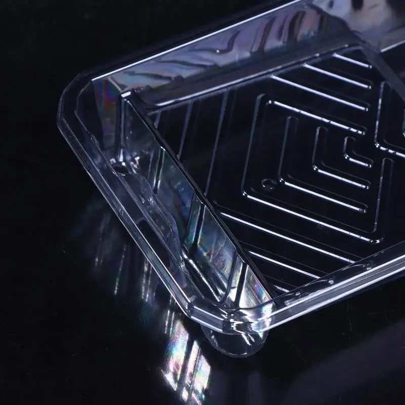 {MX} 5/10 قطعة من البلاستيك الشفاف القابل للتصرف 4 بوصة وسادات طلاء 4 بوصة بطانة صينية الزيت أدوات طلاء صديقة للبيئة