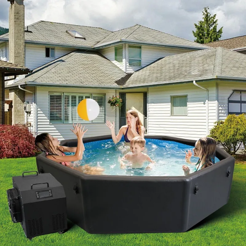 PVC Material Polygonal  Shape Inflatable Foldable Portable Spa Hot Tub