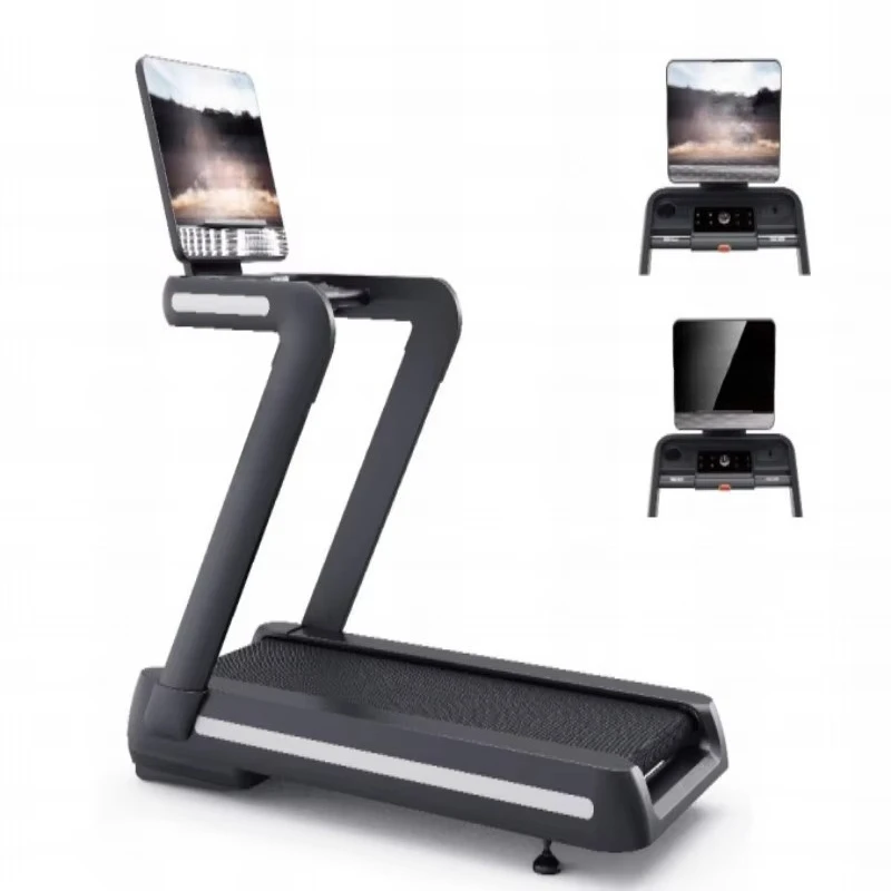 Huge Immersive Touch Screen Foldable Portable Auto Incline Smart Electric Running Machine for Home  Treadmill