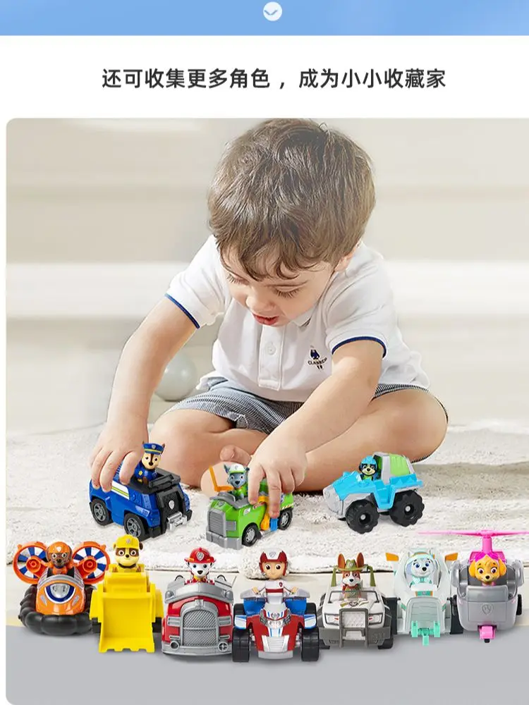 Original Paw Patrol Action Figure, Carro Veículo, Ryder Tracker, Perseguição Everest, Rex, Skye,