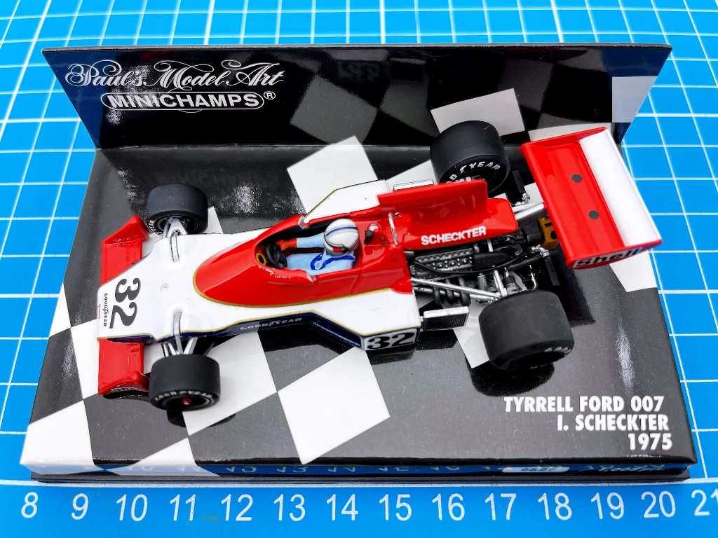 Minichamps 1:43 F1 007 1975 Scheckter Simulation Limited Edition Resin Metal Static Car Model Toy Gift