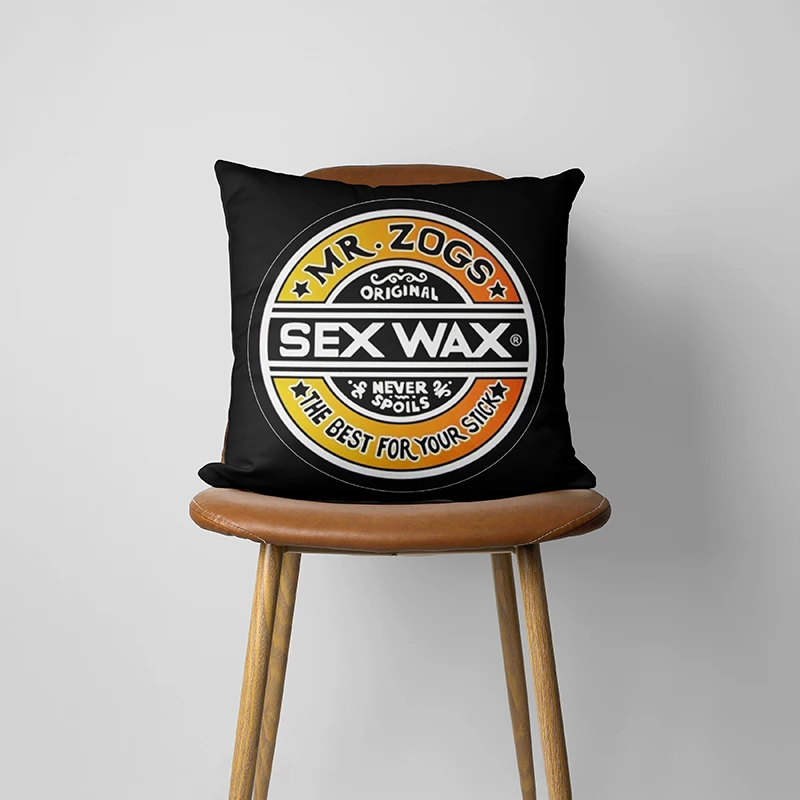 Mr Zogs Surfing Sex Wax Pillowcase  Pillow Case Car Chris Pillow Cover Sofa Chair Cushions 177