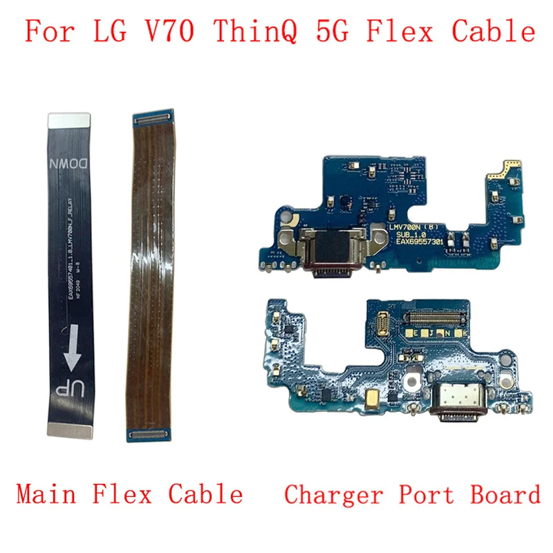 

USB Charging Port Connector Board Flex Cable For LG V70 ThinQ 5G Main Board Flex Cable Repair Parts