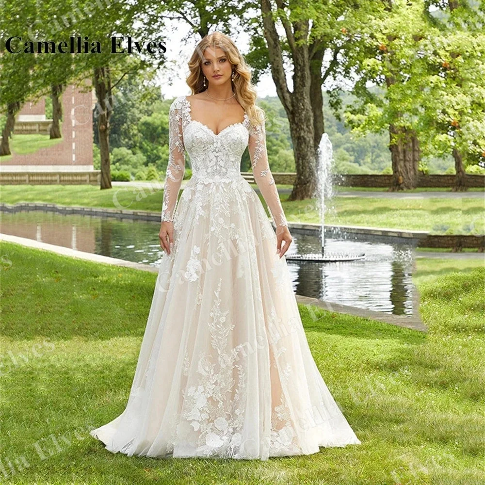 Exquisite EINE Linie Brautkleider 2022 Für Frauen Schatz Sexy Backless Braut Kleid Spitze Appliques Brautkleid Robe De Mariée