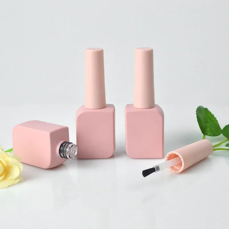 Empty Nail Polish Bottle 10ml 15ml DIY Nail Gel Container Colourful Glass Cosmetic Nail Beauty Oil Packing Bottle Makeup Tools