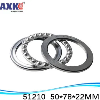 

2pcs Free Shipping Axial Ball Thrust Bearing Plane Thrust Ball Bearing 51210 50*78*22 Mm Inch Bearing AXK Steel Deep Groove Rich