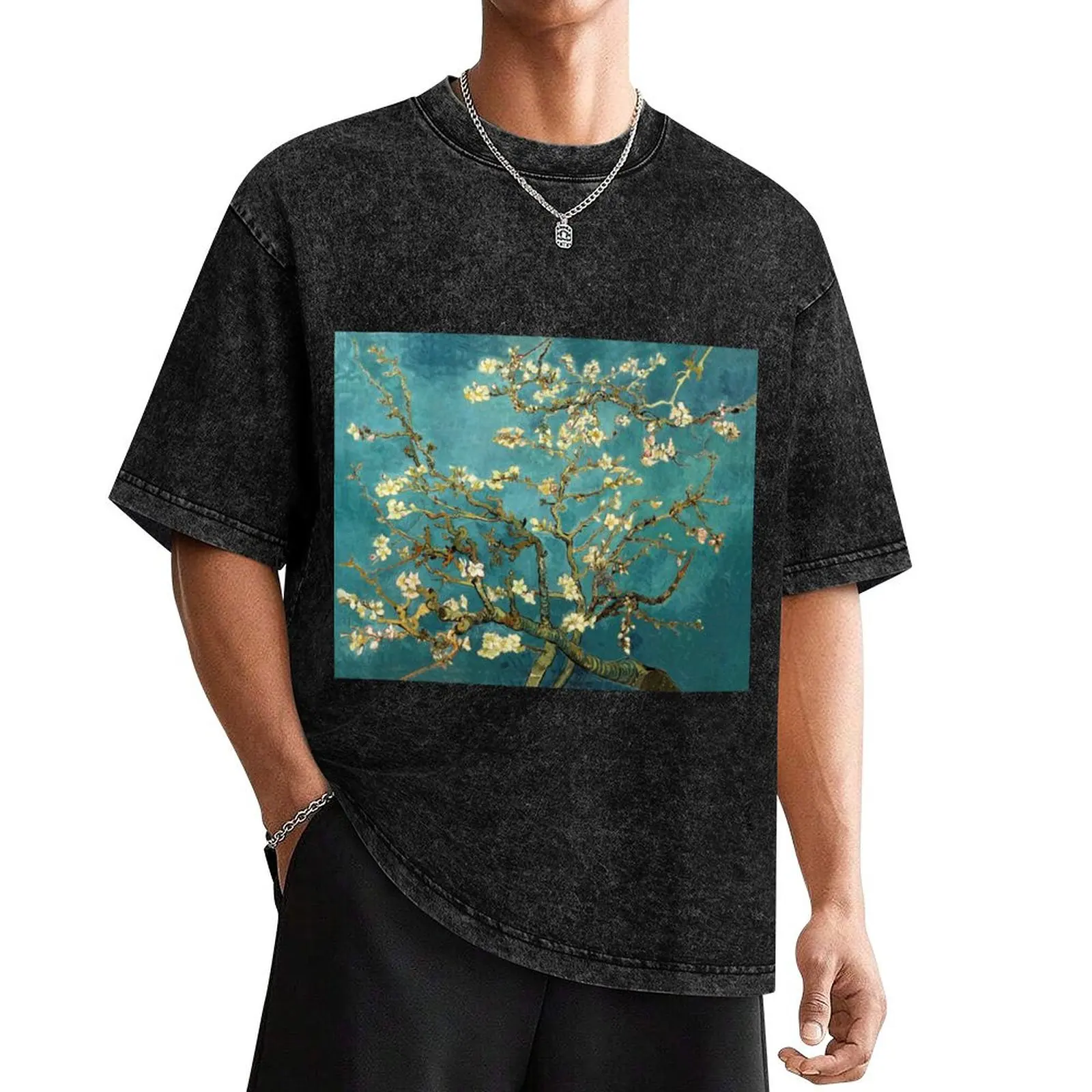 van Gogh Almond Blossoms Famous Paintings Impressionism T-Shirt hippie clothes quick drying luxury t-shirt sweat shirts, men