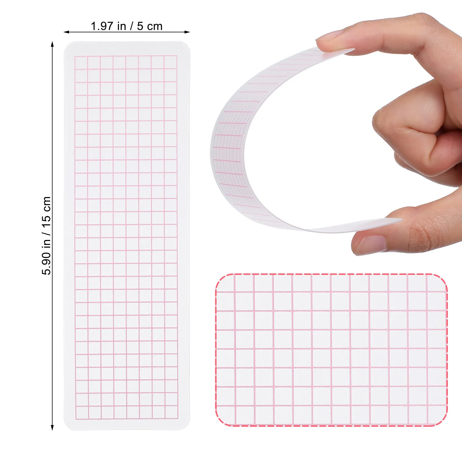 40/45 Stück Klebebandspender, Plastik-Washi-Karten, Büro-Musterbretter, Aufbewahrungs-Unterverpackungsbretter für Tagebuch, DIY-Bastelarbeiten, Scrapbook – Detail 2