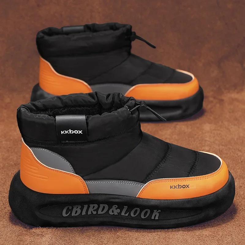 

2026 мужские зимние новые морозостойкие зимние ботинки, морозостойкие водонепроницаемые хлопковые туфли с утолщенными ногами