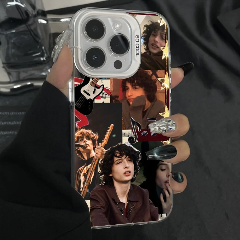 حافظة هاتف سينجر أكتر فين وولفارد لهاتف آيفون 16,15,14,13,12,11,Pro,Max,Plus,Mini,XS مضادة للسقوط رمادي فضي غير لامع مصد صلب #2