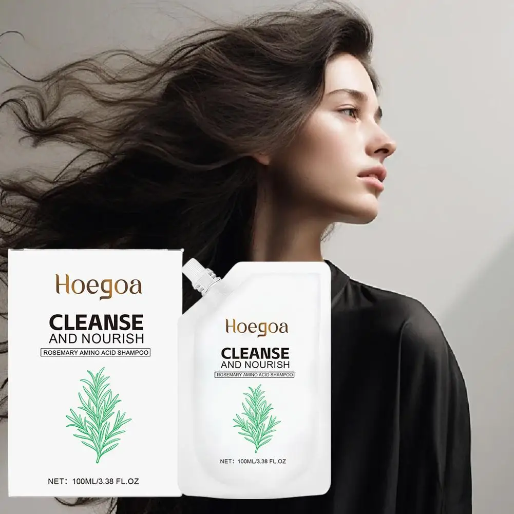 Natural Rosemary Shampoo Deep Cleansing Scalp Anti Control Strengthening 100ML Hair Dandruff Volumizing Shampoo Nourish Oil V1U0