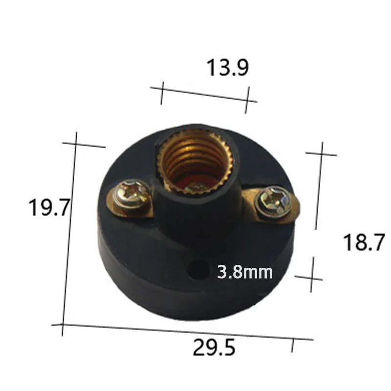 LEDフラットランプホルダー,丸型ネジ,寝室用,小さなねじ式照明ヘッド,ベースソケット,5a,e14