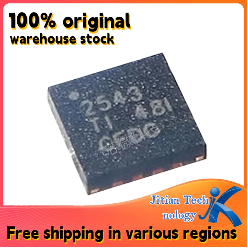 10PCS 100% brand new TPS2543RTER logo 2543 QFN-16 High-Quality Electronic Component