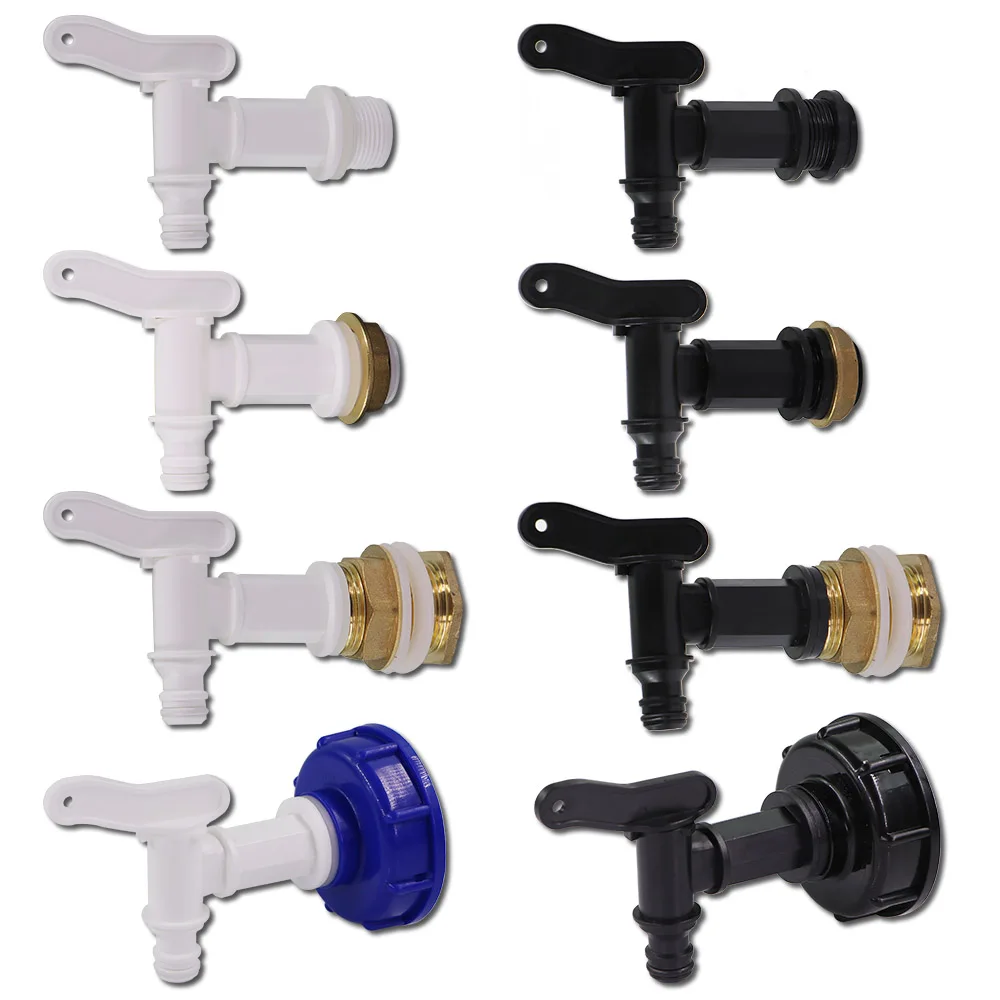 

1pcs 16mm 3/4" IBC Tank Fittings S60x6 Coarse Threaded Brass Quick Connector Joints Garden Home Water Taps Irrigation Coupling