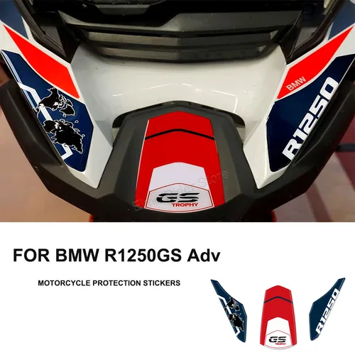 오토바이 3D 젤 송진 전면 부리 스티커, 방수 스크래치 방지 보호대, BMW R1250GS ADV 