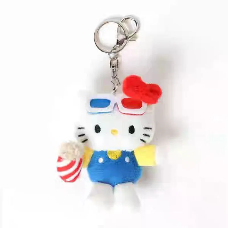 かわいいサンリオハローキティかわいい漫画ぬいぐるみイチゴ水泳サークルバックパックキーホルダー友人の誕生日クリエイティブギフト