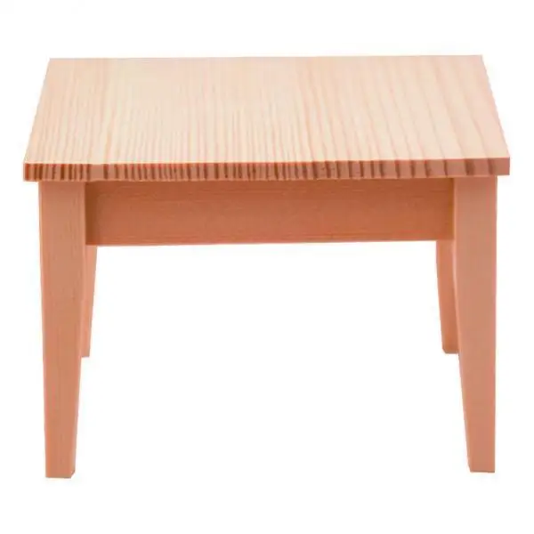 

Natural Wood Dollhouse Desk Mini Furniture Table Decor for 1 12 Scale Dollhouse Accessories