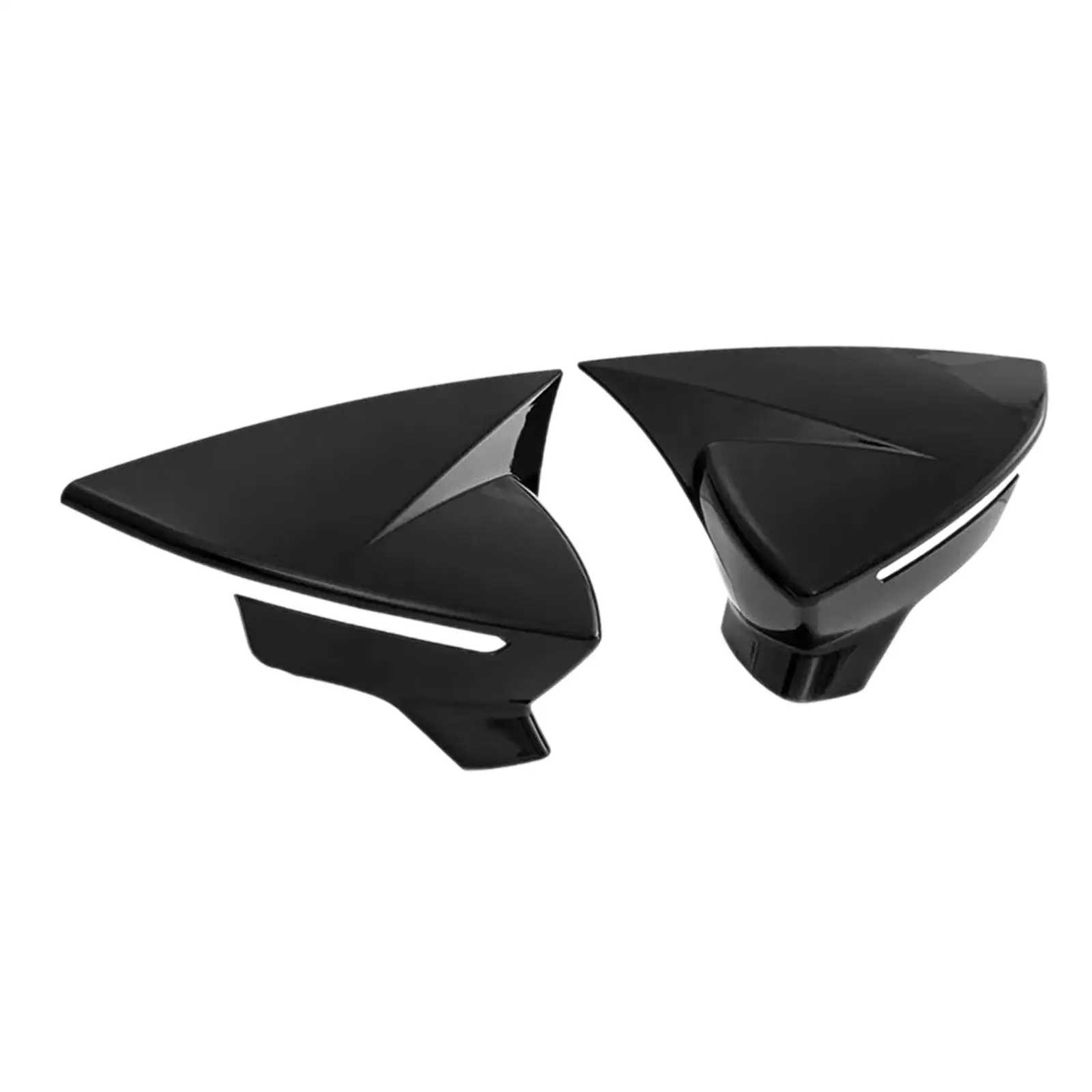 

2 шт., колпачки для дверных зеркал, клейкое крепление для транспортных средств 5F0857537B 5F0857538B, колпачки для зеркал заднего вида для Seat Ibiza MK5 2017-2020