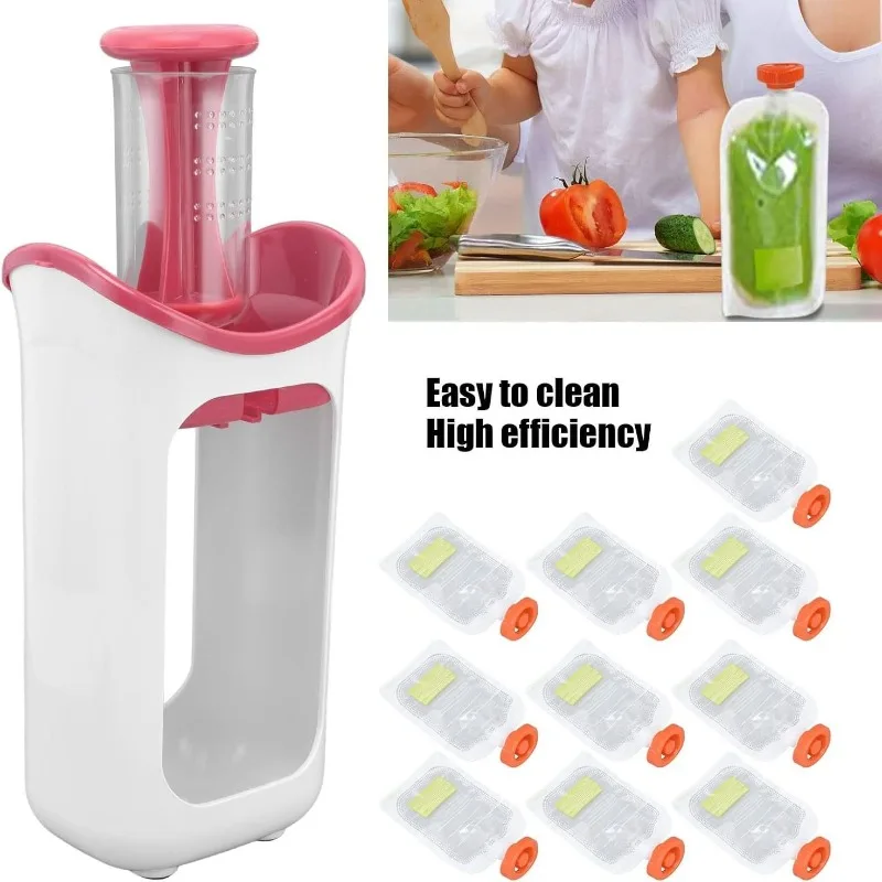 

Children's fruit and vegetable complementary food dispenser Squeezer household kitchen squeezer convenient juice sorting bag