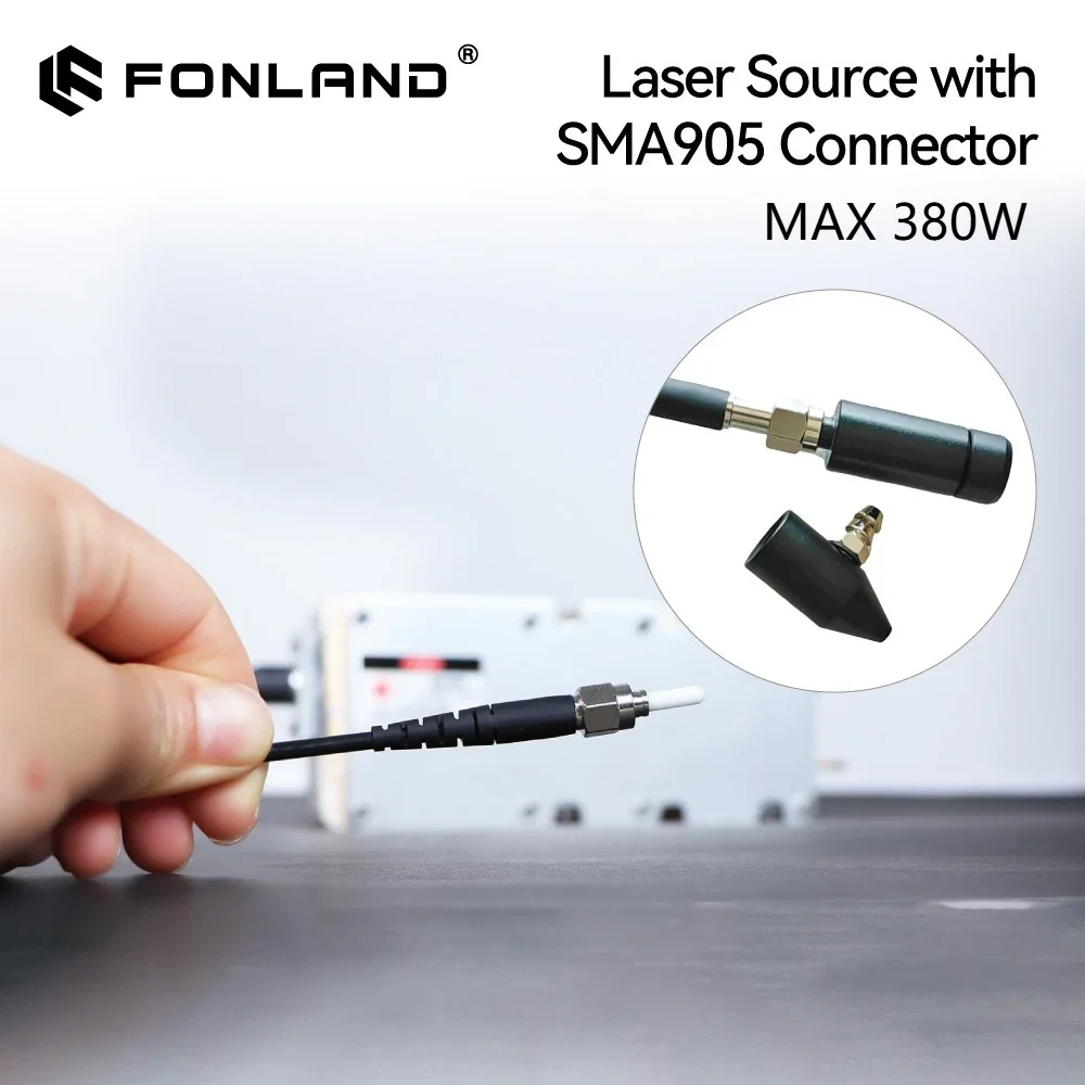 MAX 380W Raycus 500W 3rd‑Gen Modified Laser Pump Source With SMA905 Fiber Laser Cutting Head For DIY Laser Cutting Machine
