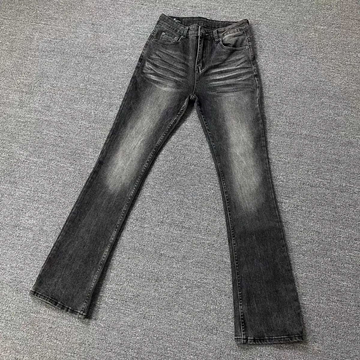 Man Clothing 2026 Popular Clothes Retro Washed Jeans Straight Slim High Street Black Menswear Clothing Jeans Pants Men