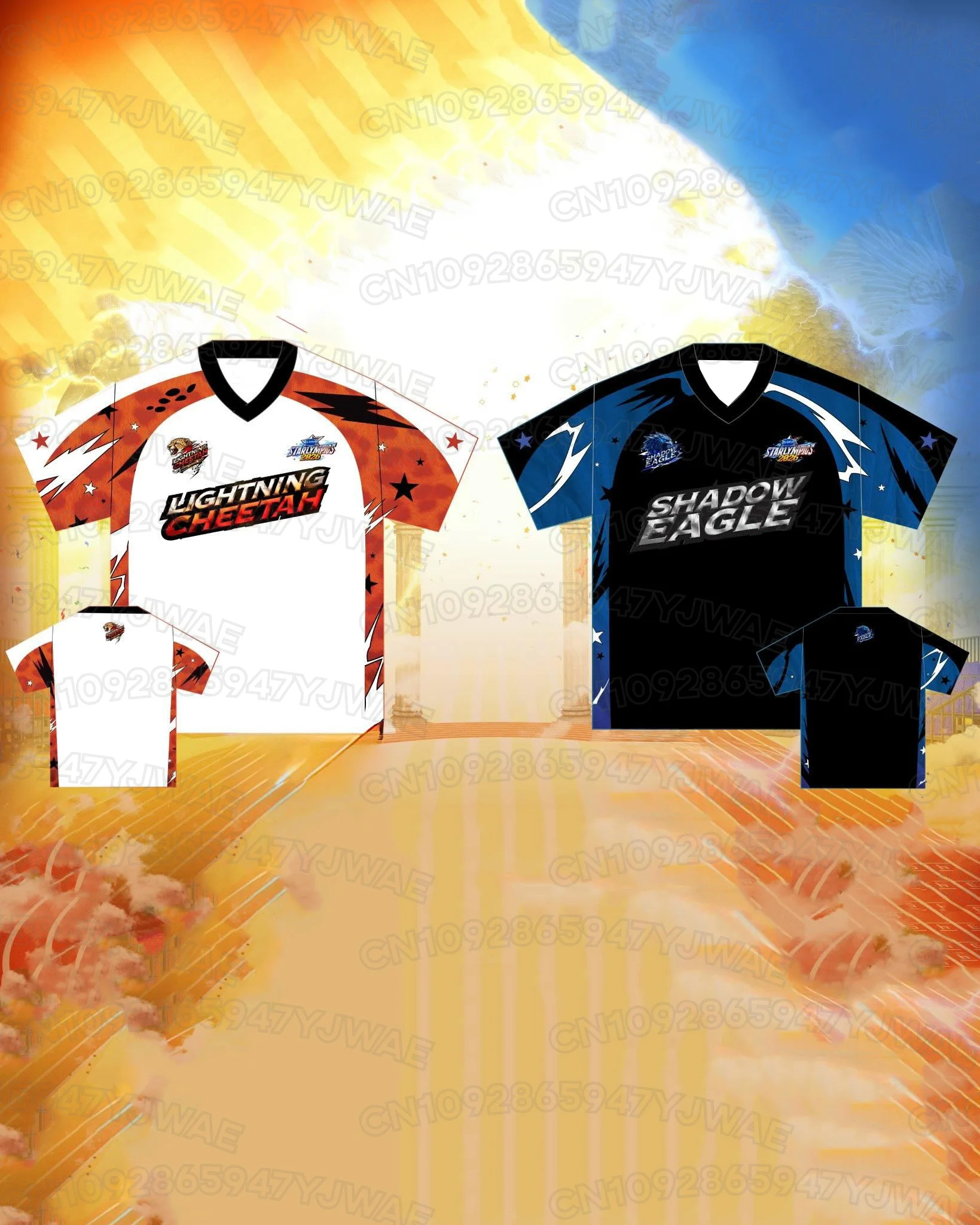 Summer 2026 Thailand GMMTV Jersey Men's and Women's Sports Meeting Jerseys 3D Printed Short Sleeve Red Team Blue Team T-shirt