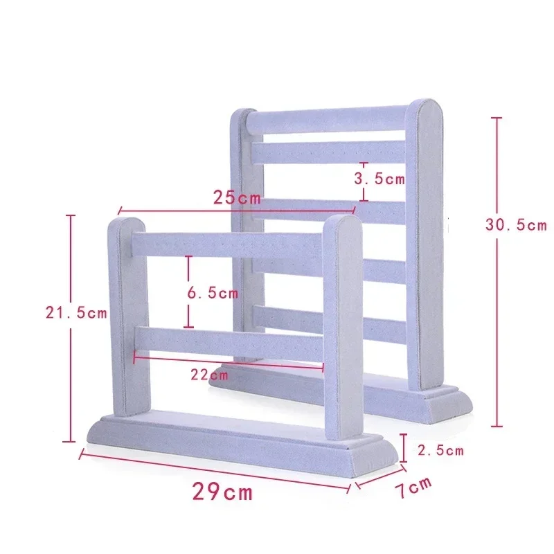 Многослойный бархатный держатель для сережек, полка для хранения сережек, подставка для ювелирных изделий, органайзер
