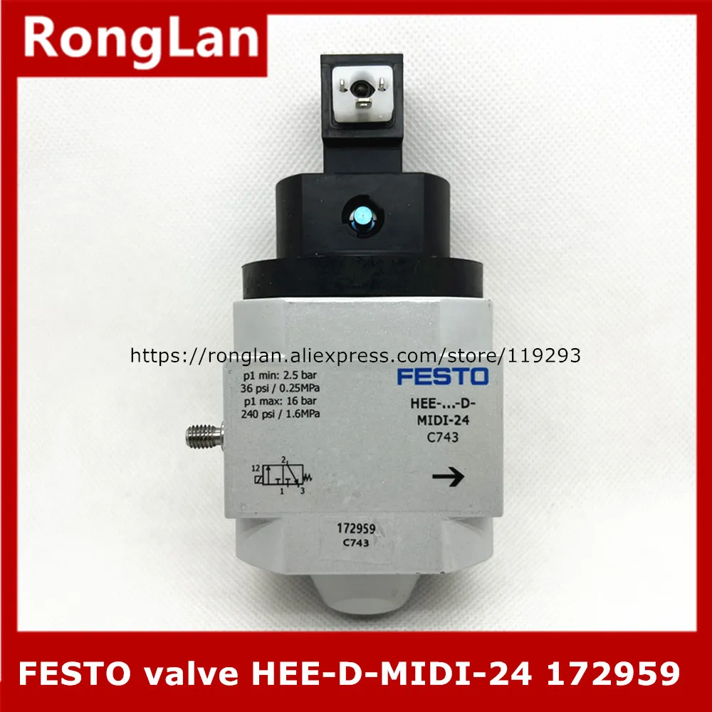 Imagem -03 - Festo-soft-start Valve Hee-d-midi24 172959 Hee-d-midi110 172960 Original Autêntico Vendas Especiais Novo