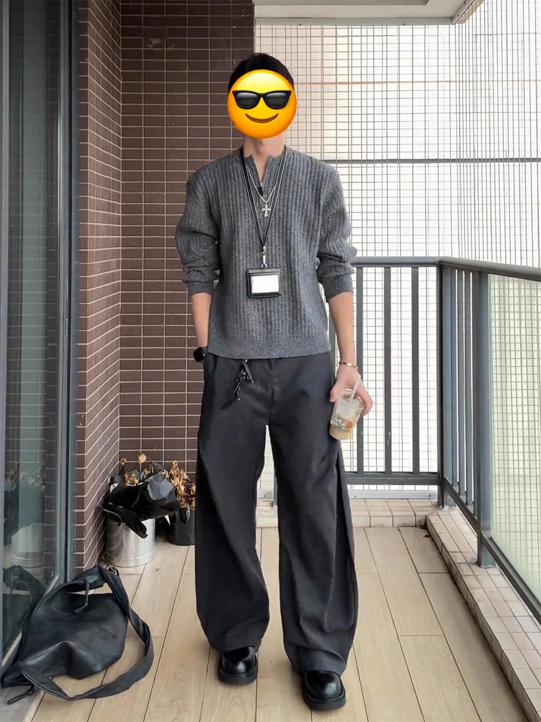 

ay f Zip Knit Sweater Men's Sle Autumn Winter Texture Pattern Base Layer irt American Lazy Sle Knittedwear