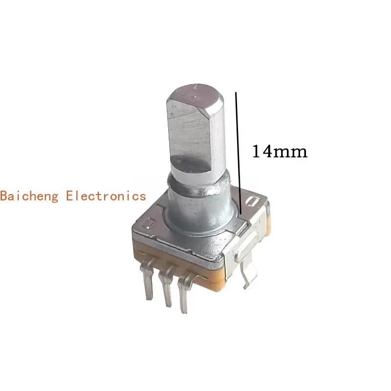 10PCS EC11 encoder rotation smooth no step encoder switch 14mm half axis audio potentiometer