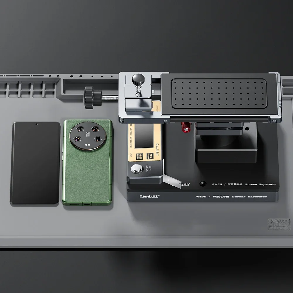 QIANLI PM86 360 度調整可能な回転電話スクリーンセパレーター電話折りたたみスクリーンフレーム分離分解プラットフォーム用