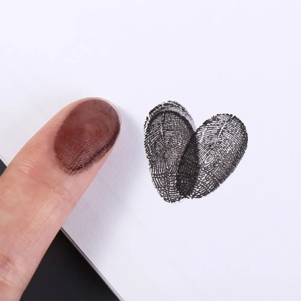 Red Blue Black Mini Fingerprint Ink Pad Quick-drying For Notary Thumbprint Ink Pad Anti-Fake Clear Stamping Signing Inkpad